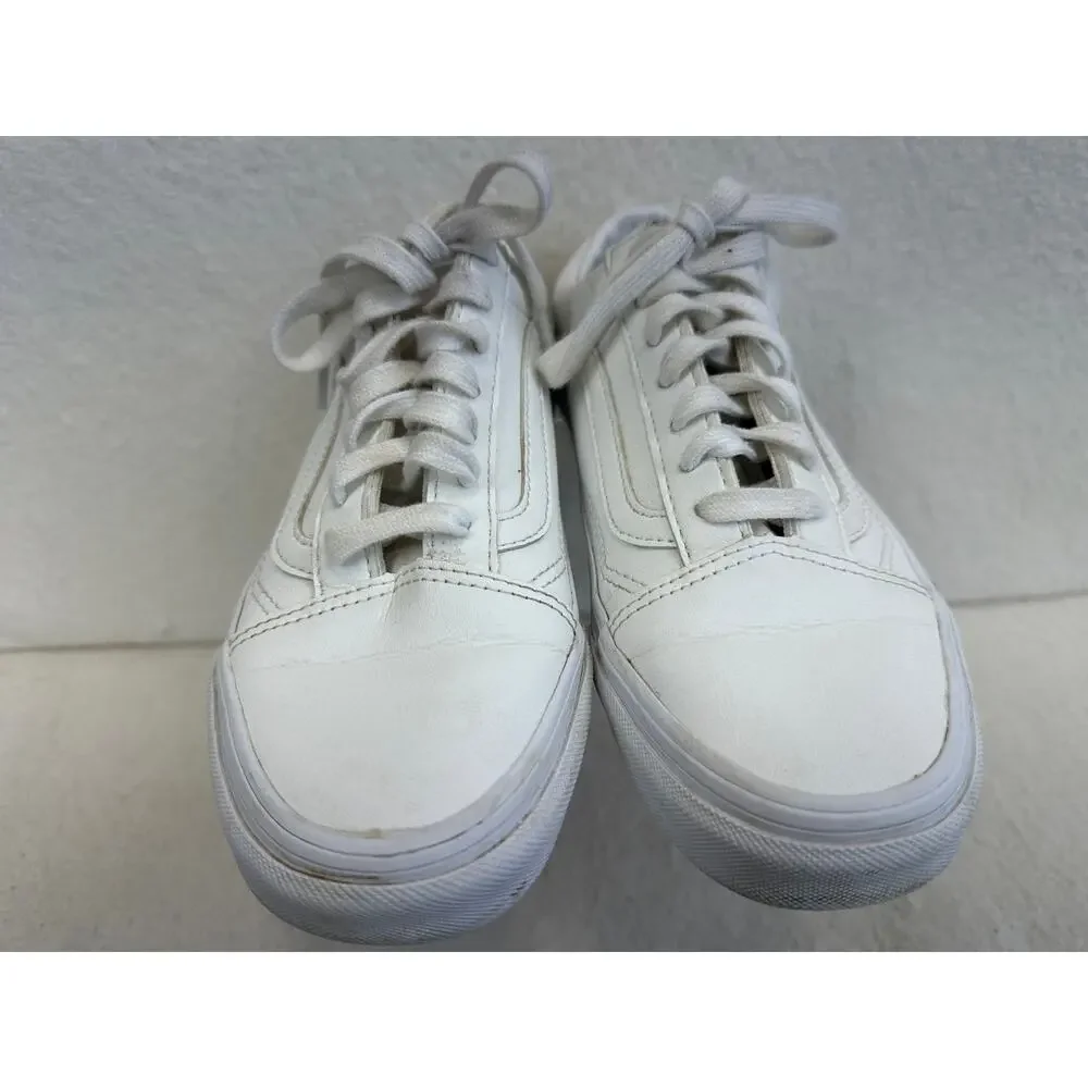 VANS Old Skool Leather Lowtop Sneaker Women's SZ 6.5 Men's SZ 5.0 Skatelife